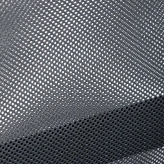 Kancelářská židle s podhlavníkem z ekokůže, potah černá látka MESH a šedá síťovina MESH KA-E305 GREY