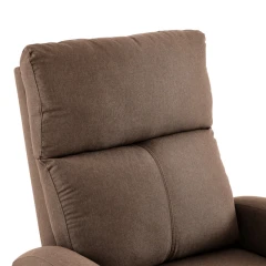 Relaxační polohovací křeslo, světle hnědá, NERIS