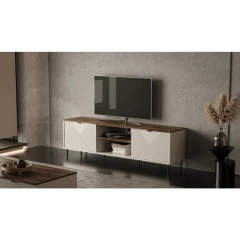 TV stolek, kašmír/dub castello, EYCO 2D/180
