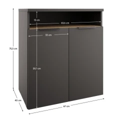 Komoda, antracit/dub cremona, ADAPO ADP04