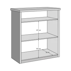 Komoda, antracit/dub cremona, ADAPO ADP04