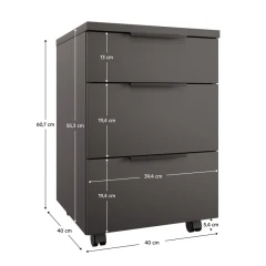 Kontejner, antracit, ADAPO ADP06