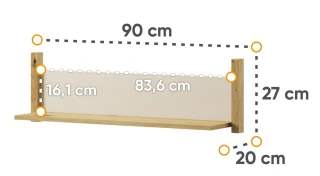 Dětská sestava LIMERA barva dub artisan/béžová/lanýž
