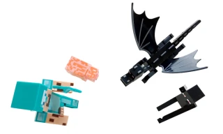 Kolekce figurek Minecraft Ender dragon sada 6 ks