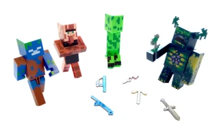 Kolekce figurek Minecraft Warden sada 10 ks
