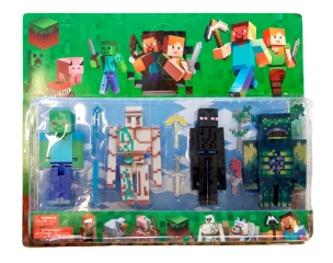 Kolekce figurek Minecraft Bojovníci sada 10 ks