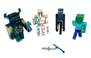 Kolekce figurek Minecraft Bojovníci sada 10 ks