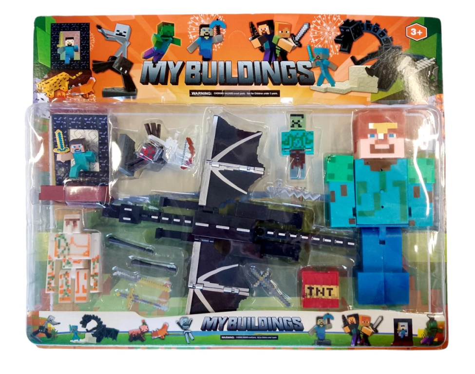 Kolekce figurek Minecraft Ender dragon FIBH2059