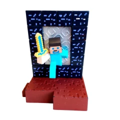 Kolekce figurek Minecraft Ender dragon s útokem sada 10 ks