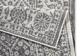NORTHRUGS kusový koberec Twin-Wendeteppiche 103116 grau creme – na ven i na doma