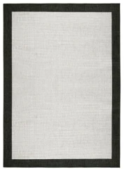 NORTHRUGS kusový koberec Twin-Wendeteppiche 103105 creme schwarz – na ven i na doma