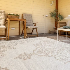 NORTHRUGS kusový koberec Beach 103854 Cream/Beige – na ven i na doma