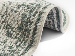 NORTHRUGS kusový koberec Twin Supreme 104139 Green/Cream kruh – na ven i na doma