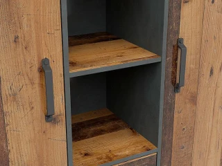 WESTON regál REG2D2S, borovice old style/matera č.4