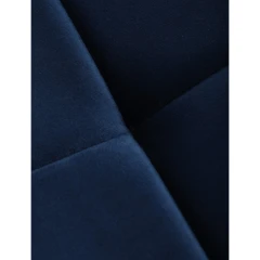 Židle jídelní, modrá sametová látka, nohy černý kov CT-281 BLUE4