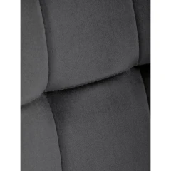 Židle jídelní, šedá sametová látka, nohy černý kov CT-281 GREY4