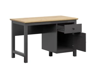 HESEN psací stůl BIU1D1S, grafit/dub artisan č.3