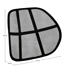 Ergonomická opěrka zad, černá, BEKIO