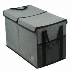 Skládací úložný box, černá, DETER