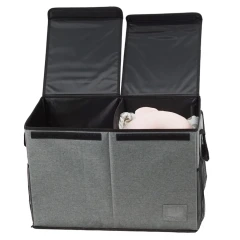 Skládací úložný box, černá, DETER
