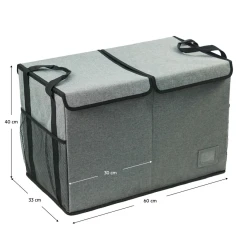 Skládací úložný box, černá, DETER