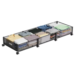 Organizér pod postel s kolečky, černá, TOMKO TYP 2