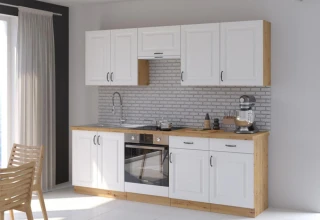Kuchyňská skříňka Stipe 30 D CARGO BB bílá/dub artisan č.2