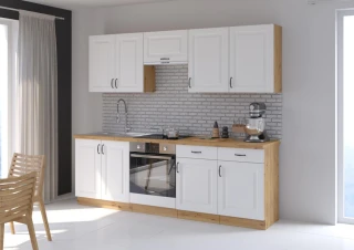 Kuchyňská skříňka Stipe 50 ZL 1F BB bílá/dub artisan č.4