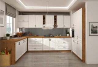 Kuchyňská dvířka Stipe ZM 713x596 bílá/dub artisan č.2