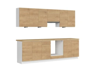 Kuchyň SOLE 260 cm, s vybavením, dub arlington č.3