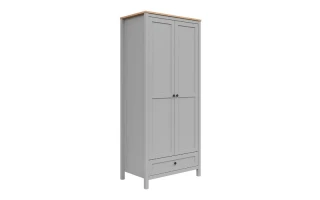 SALGA šatní skříň SZF2D1S, šedá arktisgrau/dub artisan