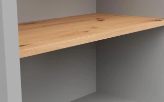 SALGA regál REG2D, šedá arktisgrau/dub artisan č.3