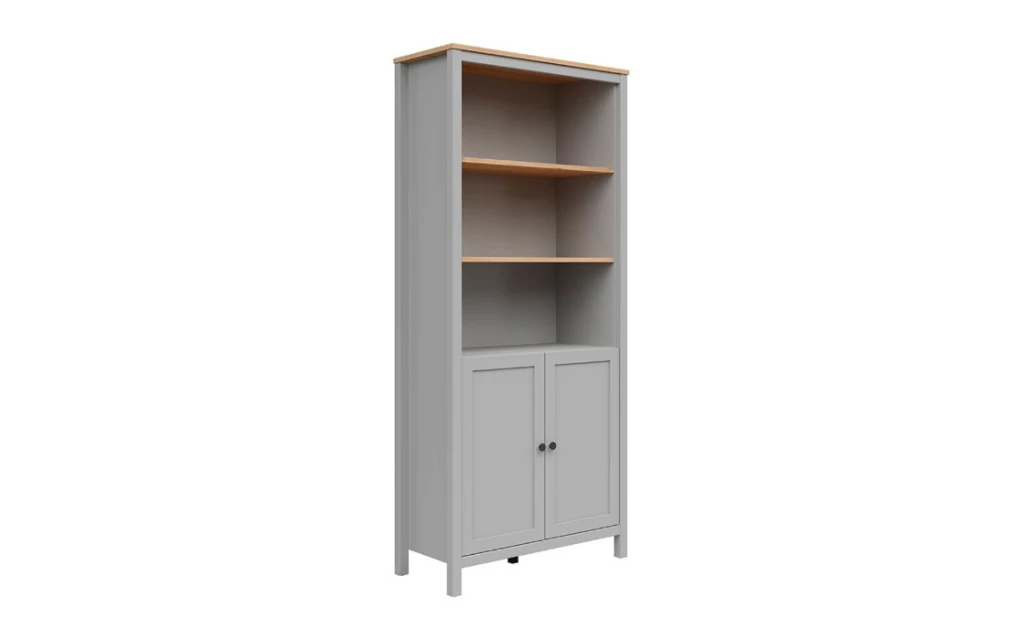 SALGA regál REG2D, šedá arktisgrau/dub artisan