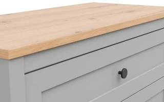 SALGA komoda KOM2D1S, šedá arktisgrau/dub artisan č.4
