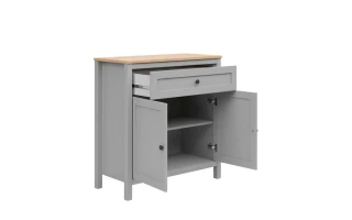 SALGA komoda KOM2D1S, šedá arktisgrau/dub artisan č.3
