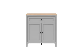 SALGA komoda KOM2D1S, šedá arktisgrau/dub artisan č.2