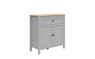 SALGA komoda KOM2D1S, šedá arktisgrau/dub artisan
