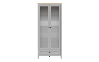 SALGA vitrína REG2W1S, šedá arktisgrau/dub artisan č.2