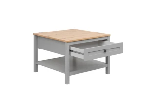 SALGA konferenční stolek LAW1S, šedá arktisgrau/dub artisan č.3