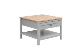 SALGA konferenční stolek LAW1S, šedá arktisgrau/dub artisan č.1