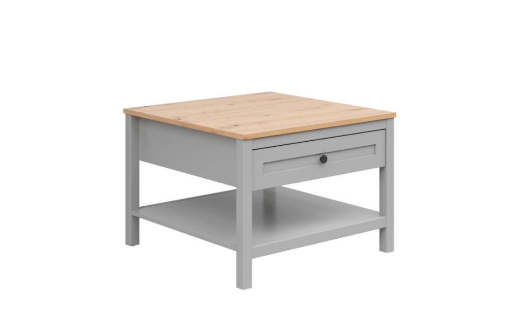 SALGA konferenční stolek LAW1S, šedá arktisgrau/dub artisan