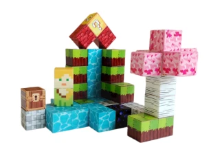 Magnetická stavebnice Minecraft Magic cube 48ks