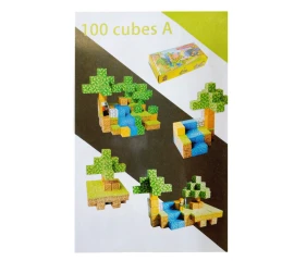 Magnetická stavebnice Minecraft Stromy a vodopád s postavičkou 101ks