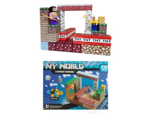 Magnetická stavebnice Minecraft TNT world 100ks