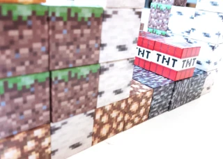 Magnetická stavebnice Minecraft TNT world 100ks