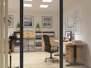 SPACE OFFICE regál REG1D/200, dub artisan č.7
