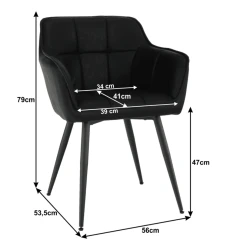 Designové křeslo TOPAZ - černá č.5 Designové křeslo TOPAZ - černá č.5