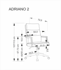 Kancelářské křeslo ADRIANO 2, béžová č.6