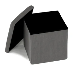 Taburet s úložným prostorem, šedá manšestrová látka TAB-471 GREY6