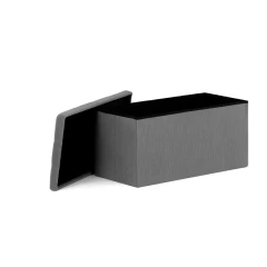 Taburet s úložným prostorem, šedá manšestrová látka TAB-472 GREY6
